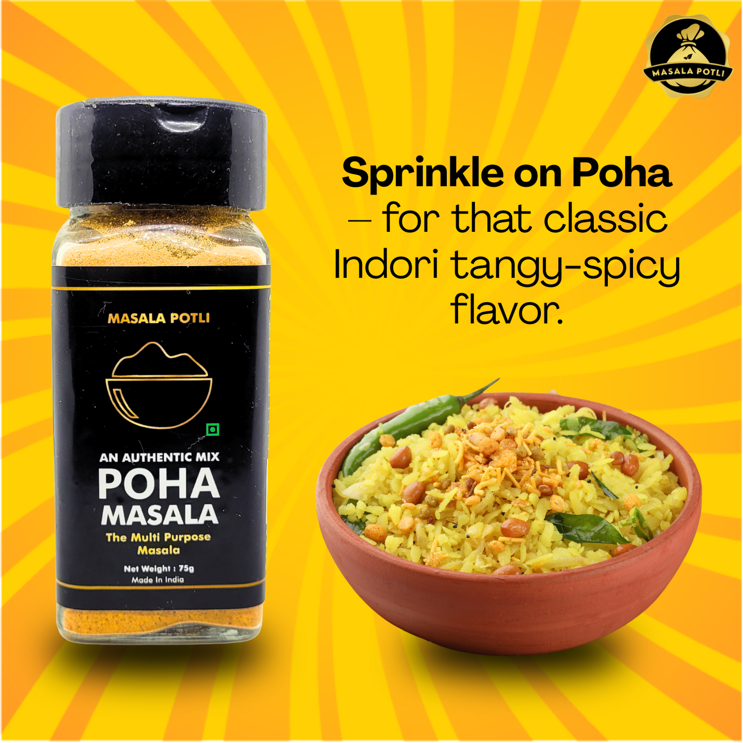 Indori Jiravan Poha Sprinkler 75 Grams