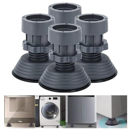 Washing Machine / Refrigerator Vibration Pads (4 Pcs) - Anti-Vibration Rubber Pads for Appliances | Floor Protection