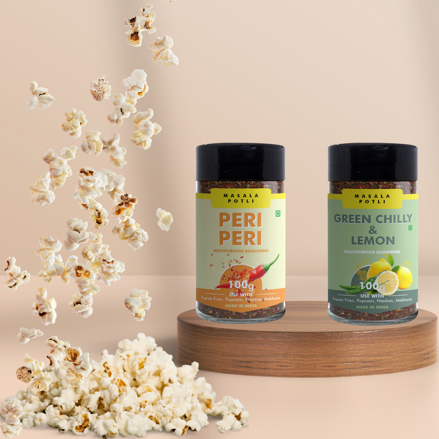 Masala Potli Peri Peri and Green Chilly Lemon Seasoning pack