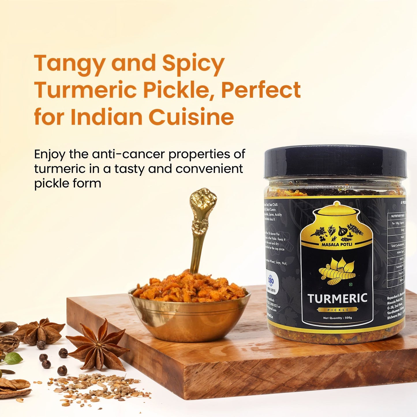 Rajasthani Baarik Haldi Achaar (Turmeric Pickle) 500g