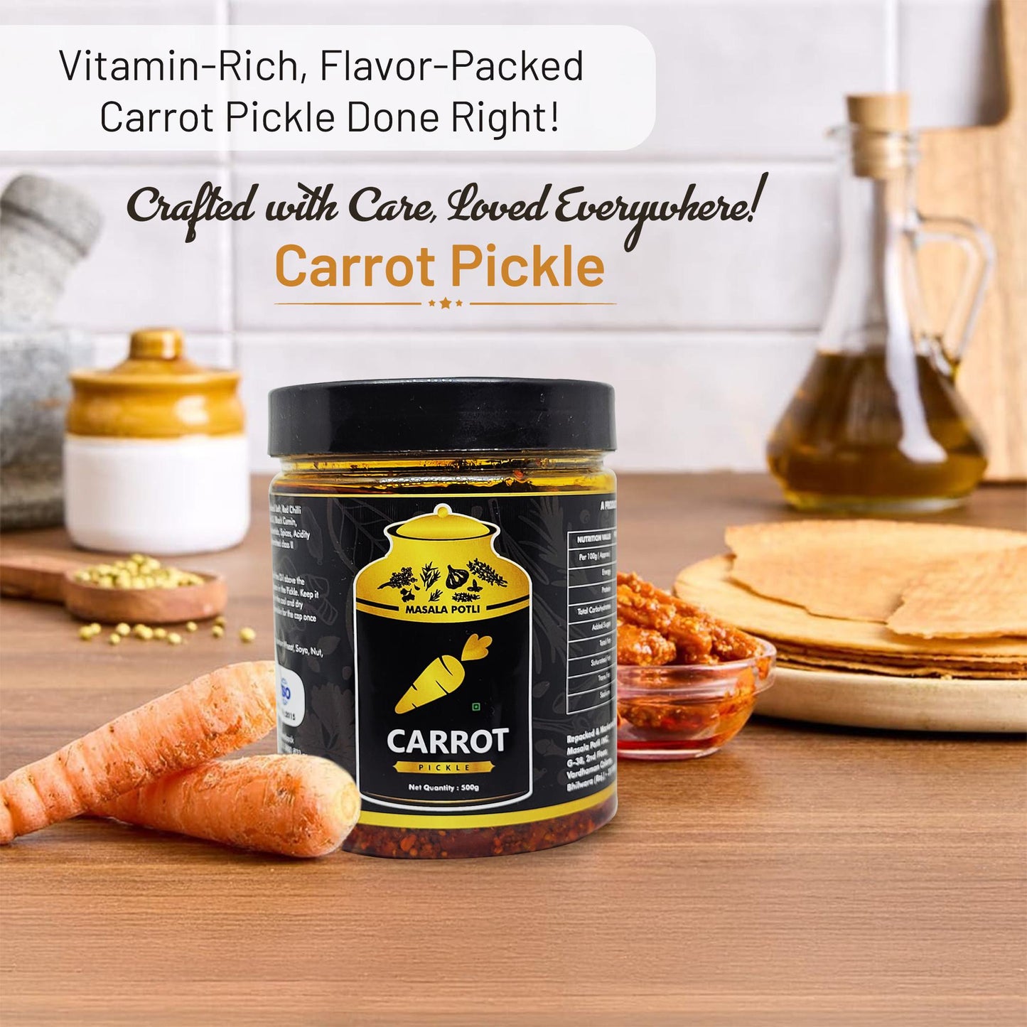Masala Gajar Ka Achar (Carrot Pickle) 500g