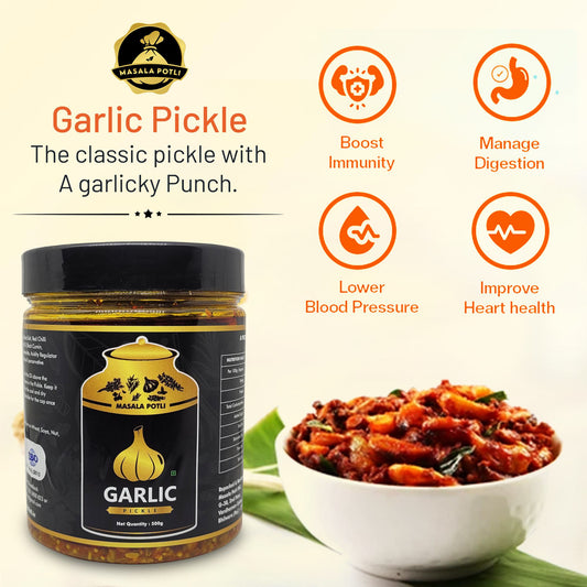 Authentic Lahsun Ka Achaar (Premium Garlic Pickle) - 500g