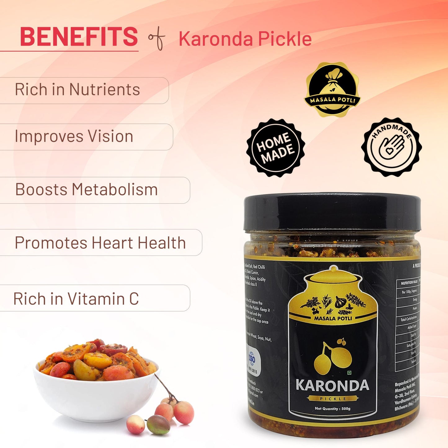 Rajasthani Karonda Achaar (Bengal Currant Pickle) 500g