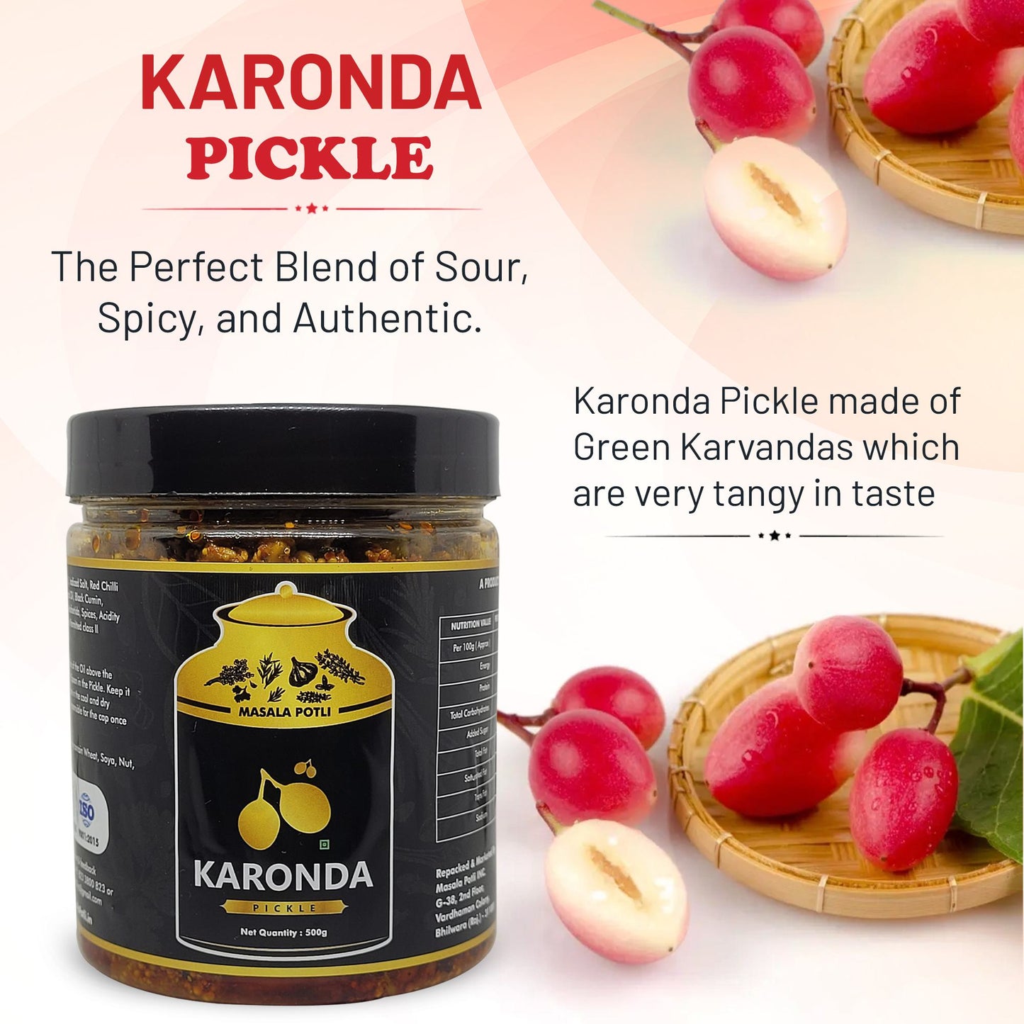 Rajasthani Karonda Achaar (Bengal Currant Pickle) 500g