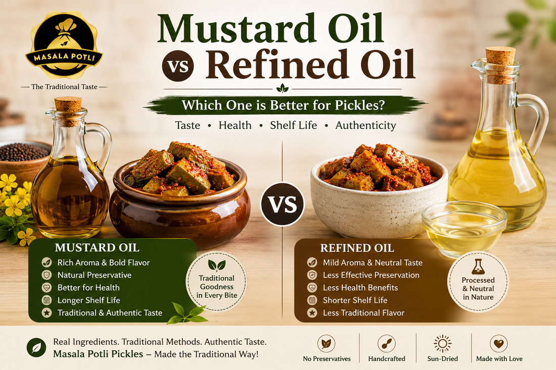 Mustard Oil vs Refined Oil in Pickles: Which One is Better?