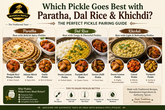 Which Pickle Goes Best with Paratha, Dal Rice & Khichdi? A Complete Pairing Guide
