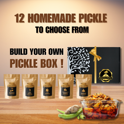 Indian Pickle Trial Pack - Choose Any 5 Achaar from 12 Authentic Flavors | Traditional Homemade Pickles