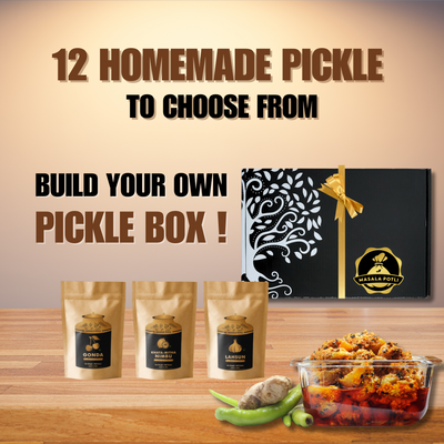 Indian Pickle Trial Pack - Choose Any 3 Achaar from 12 Authentic Flavors | Traditional Homemade Pickles