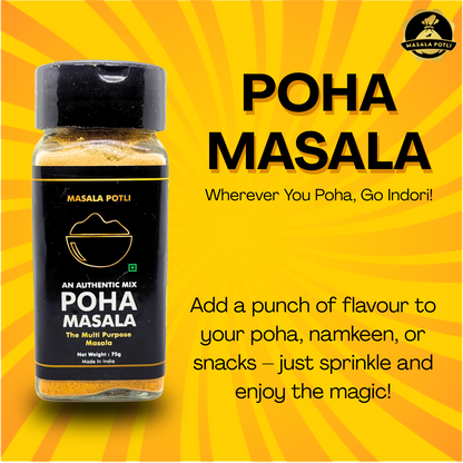 Masala Potli Poha Masala Sprinkler front pack 75g