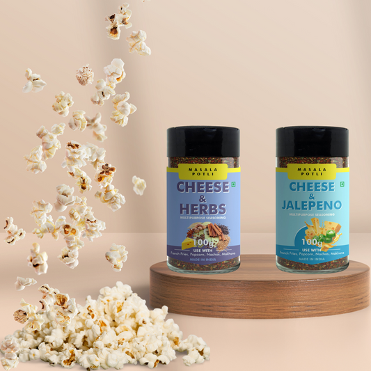 Cheese & Jalapeño 100g and Cheese & Herbs Seasoning 100g