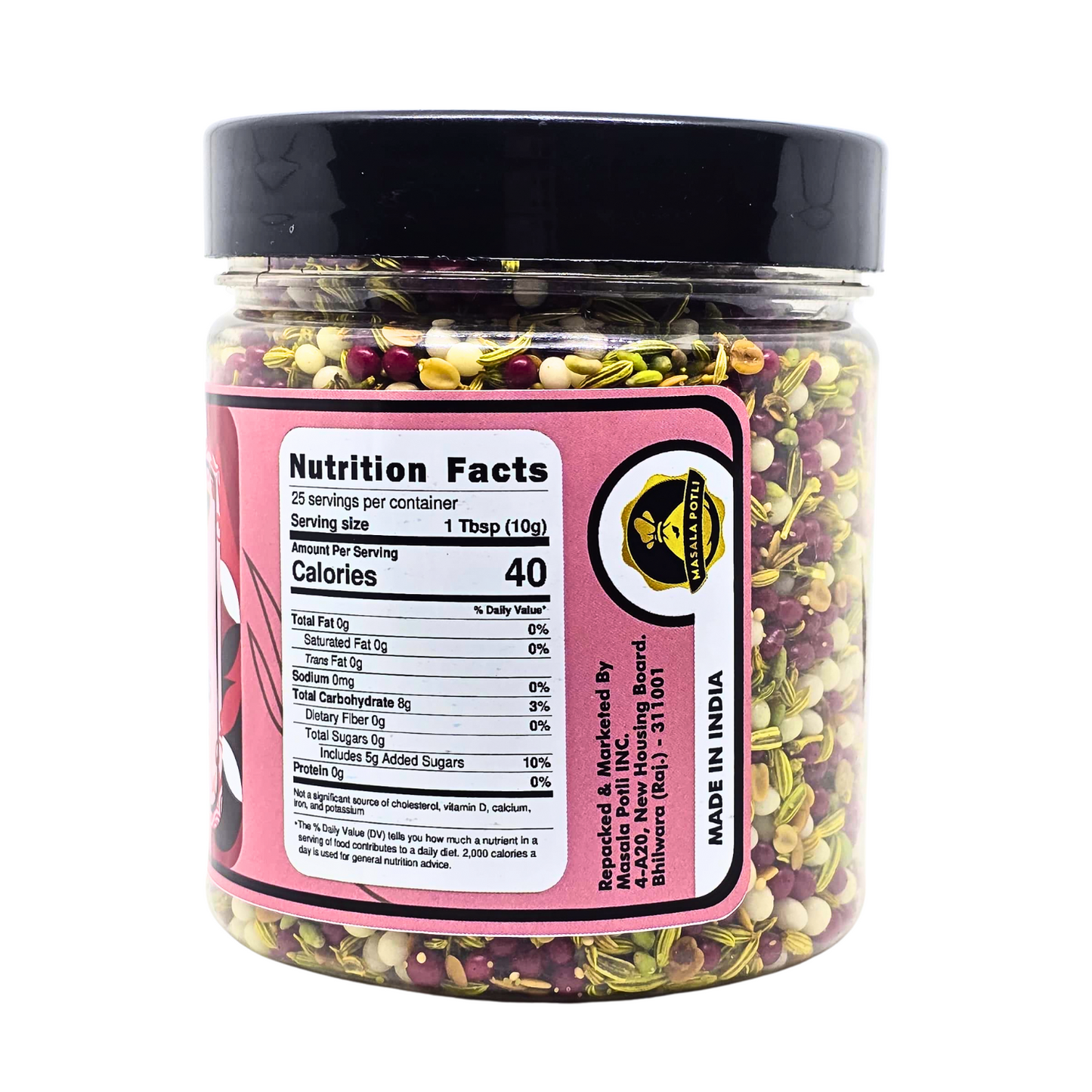 Masala Potli Khus Mukhwas 250g - Traditional Sweet Minty Mouth Freshener & Digestive Mix