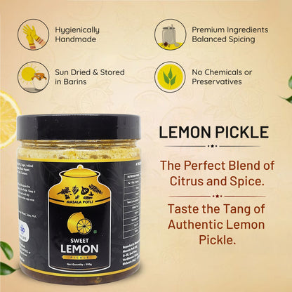 Masala Potli Khatta Meetha Lemon Pickle 500g details