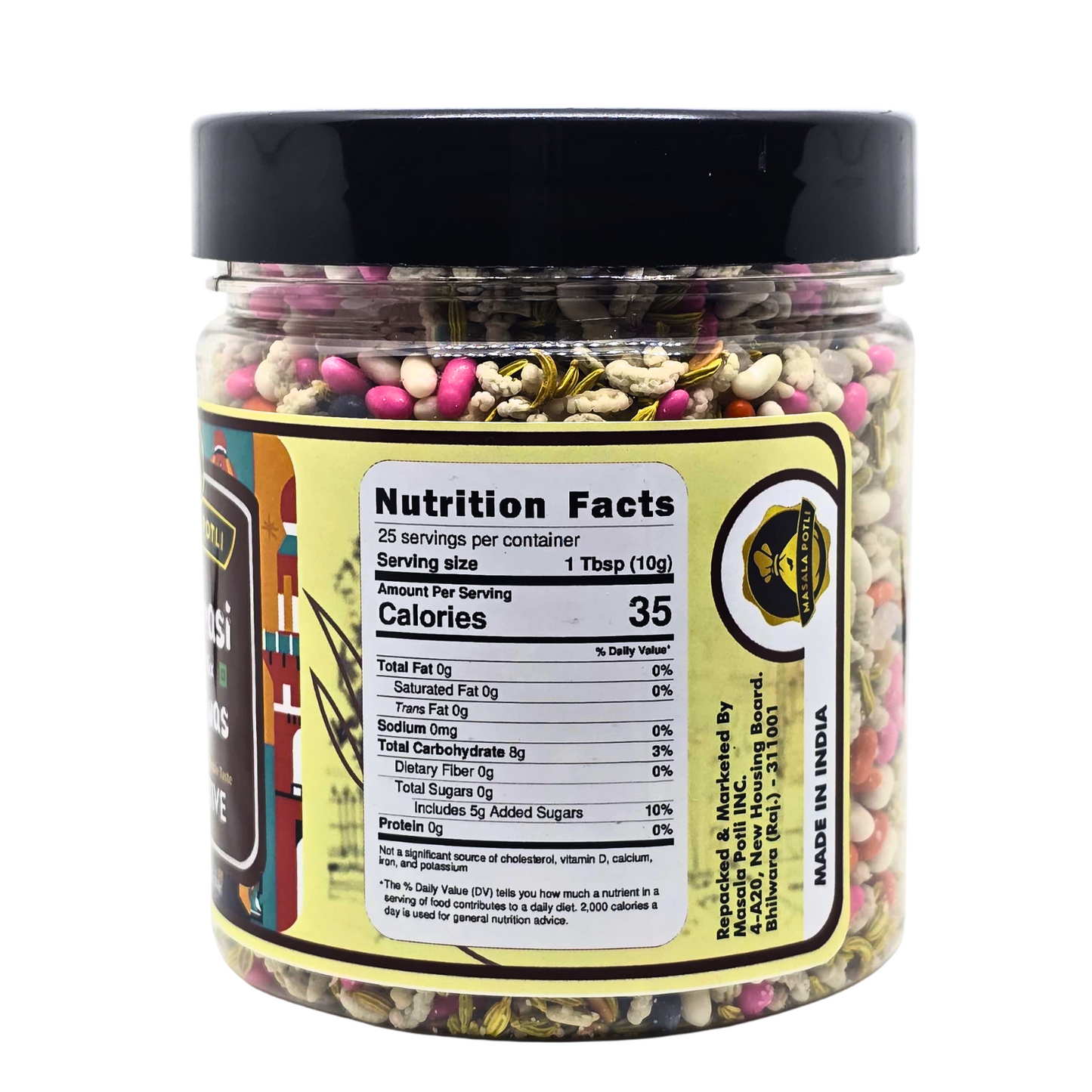 Masala Potli Madrasi Magic Mix White Saunf 250g - Sweet Fennel Mukhwas Mouth Freshener & Digestive
