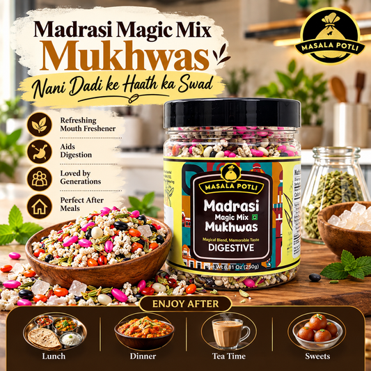 Madrasi Magic White Saunf 250g | Fennel Mukhwas