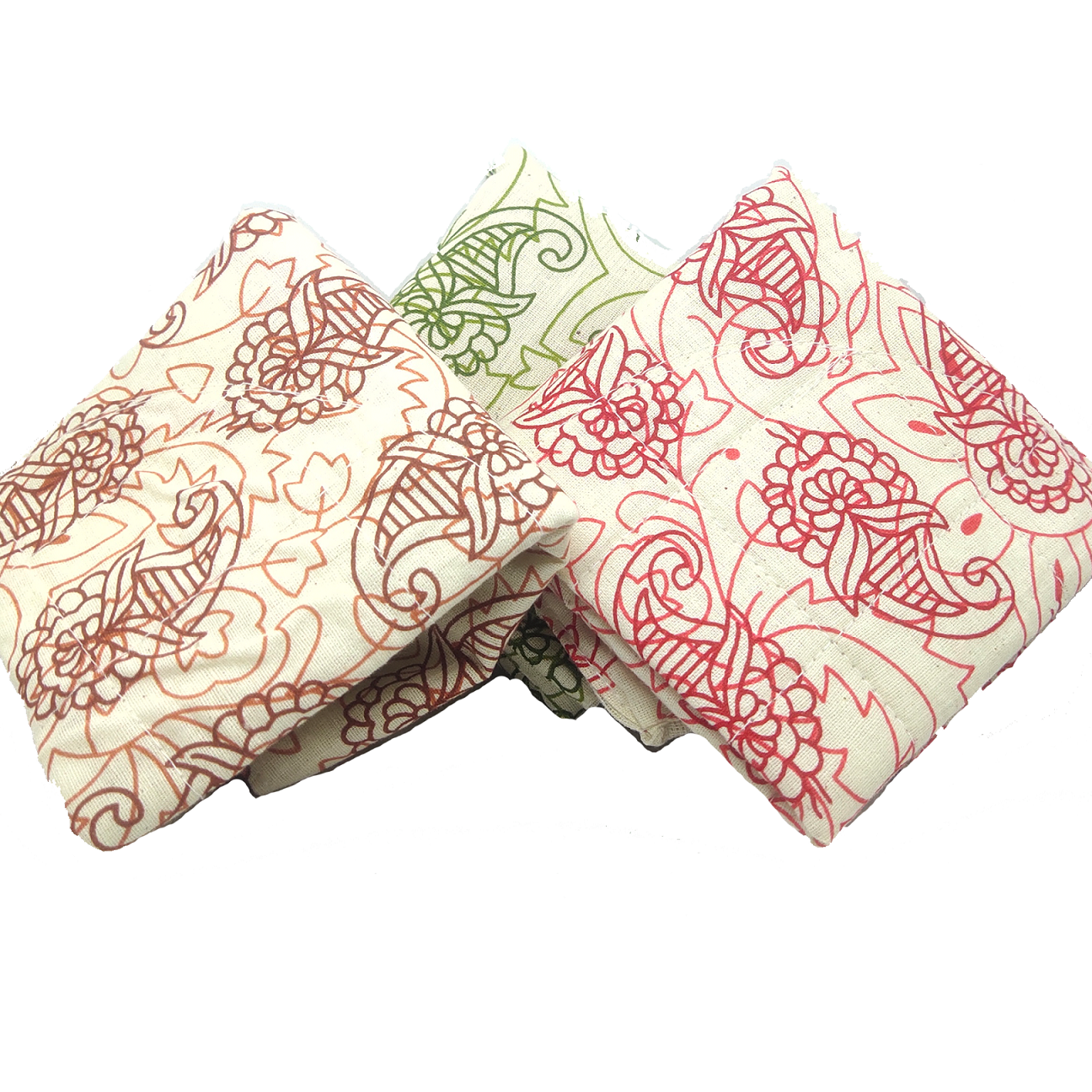Double Layer Cotton Roti Cover (Assorted Colour) - Pack of 3 – Masala Potli