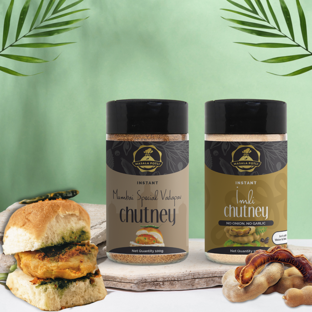 Mumbai Vada Pav Chutney 100g & Imli Chutney Powder 100g