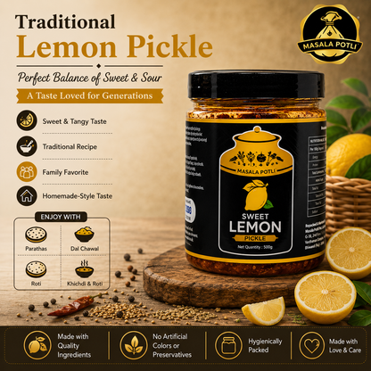 Masala Potli Khatta Meetha Nimbu Pickle 500g