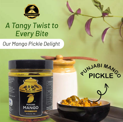 Masala Potli Punjabi Keri Mango Pickle made with raw mango and spices