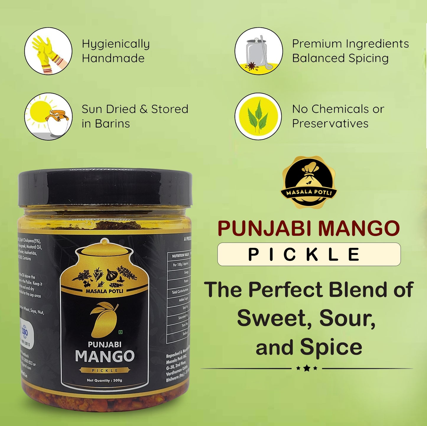 Punjabi Keri Ka Achar (Mango Pickle) 500g