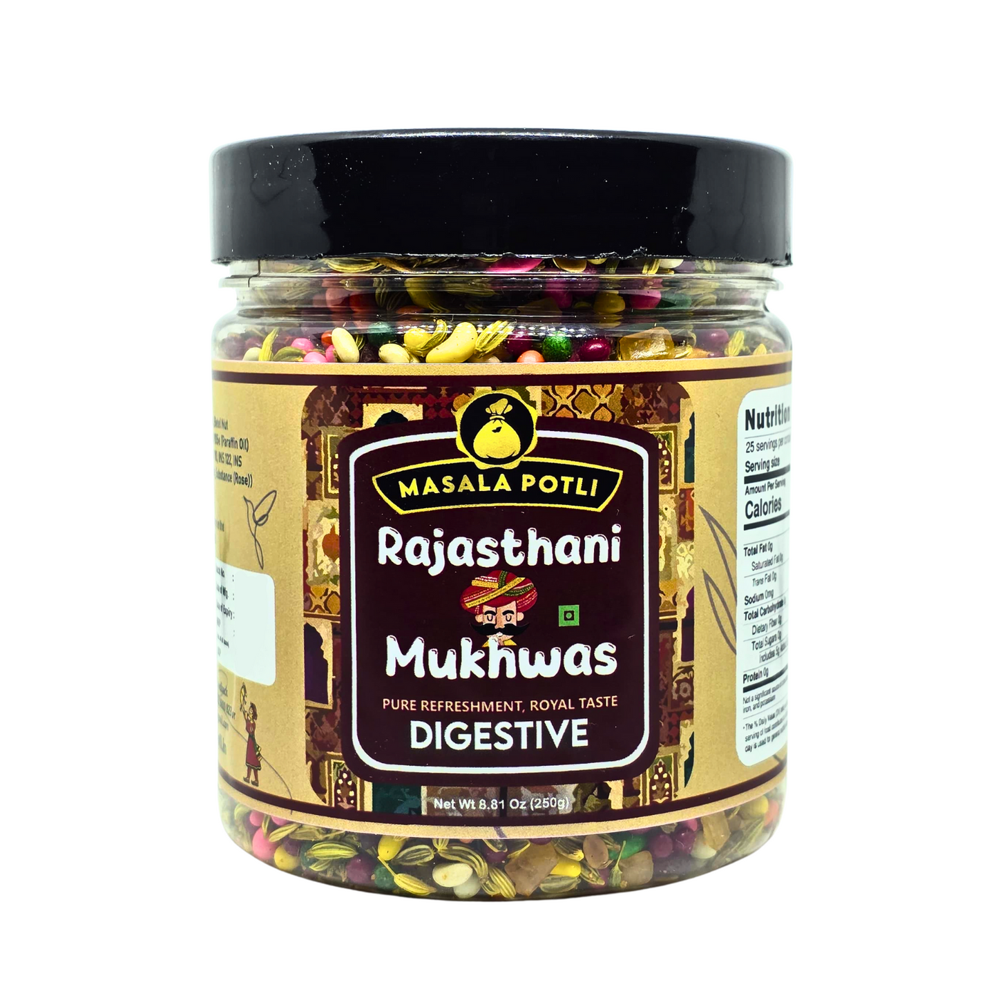 Masala Potli Rajasthani Mukhwas 250g - Traditional Sweet Minty Mouth Freshener & Digestive Mix