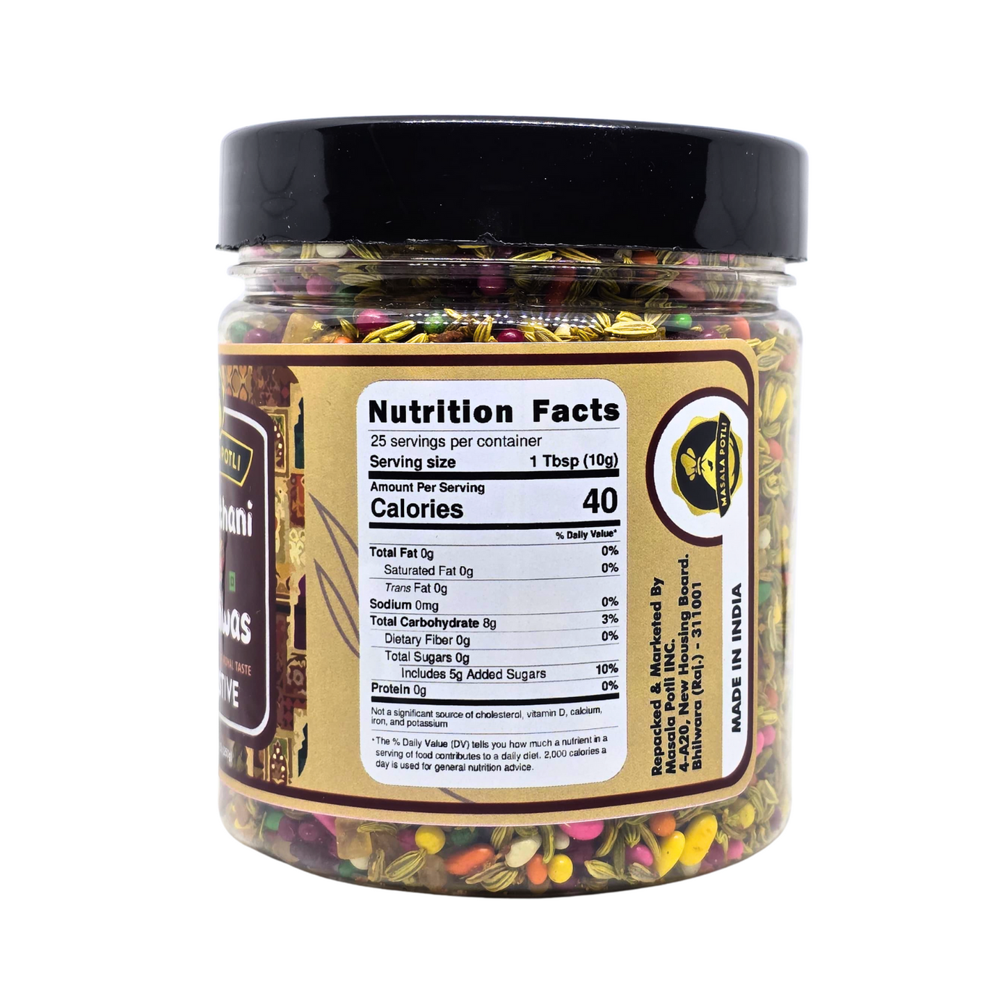 Masala Potli Rajasthani Mukhwas 250g - Traditional Sweet Minty Mouth Freshener & Digestive Mix