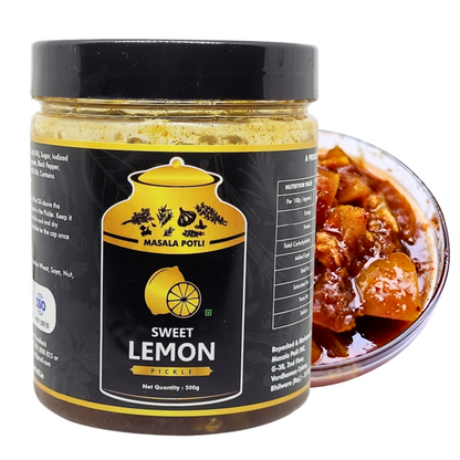 Masala Potli Sweet Lemon Pickle front pack 500g