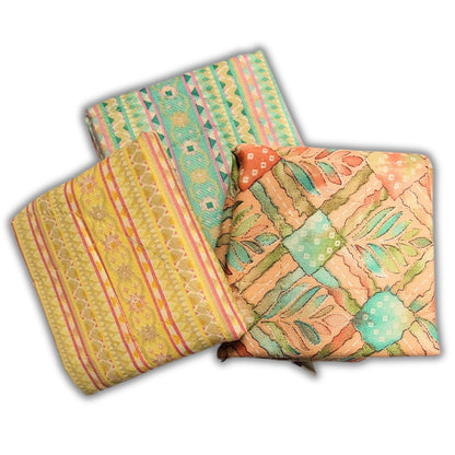 Masala Potli Cotton Chapati Roti Cover assorted design pack of 3