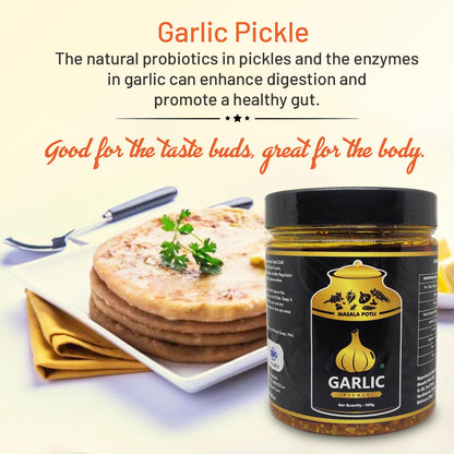 Masala Potli Lahsun Pickle made with traditional Indian spices