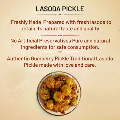 Masala Potli Lasoda Pickle 500g front label